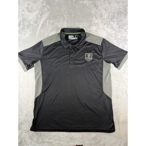 Guinness Shirt Mens 2XL Black Grey St James's Gate Dri Fit Performance Polo